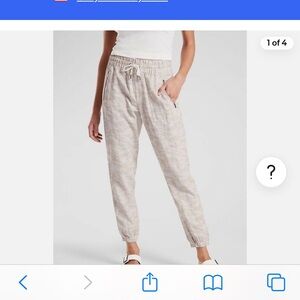 COPY - Athleta Cabo Tide Linen Jogger Women’s Size 8 T
